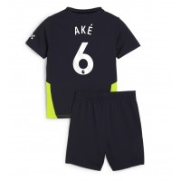 Manchester City Nathan Ake #6 Fußballbekleidung Auswärtstrikot Kinder 2024-25 Kurzarm (+ kurze hosen)